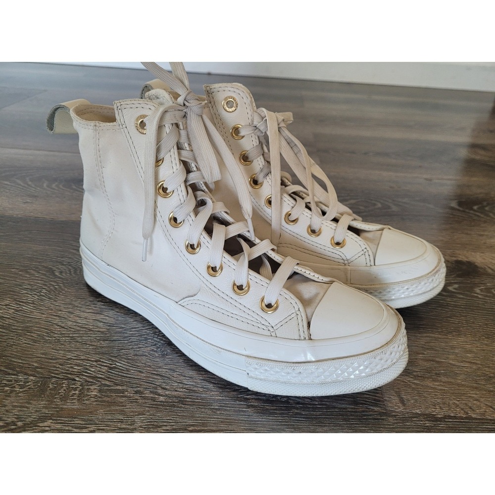 Converse Chuck 70 Tailored Lines High Top Sneakers Gold Eyelets 5 #6